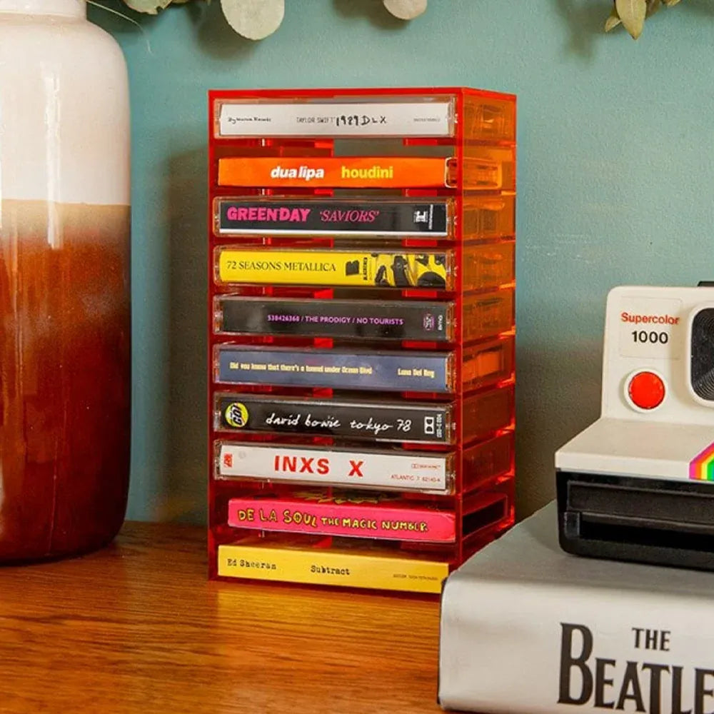 We Are Rewind Tape Storage Rack - Orange — product image 2
