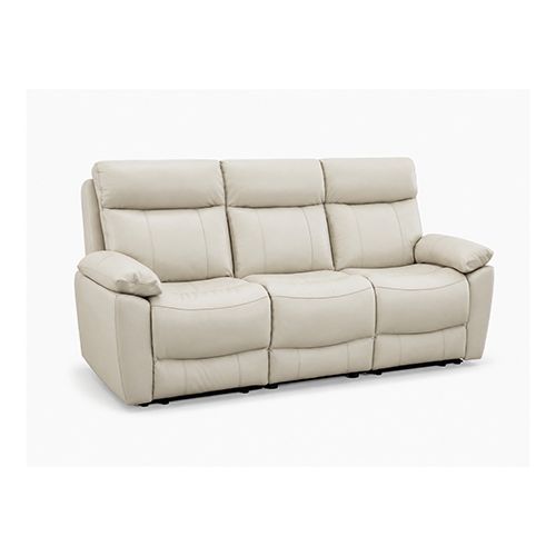3 Seater Top Grain Leather Electric Recliner Sofa