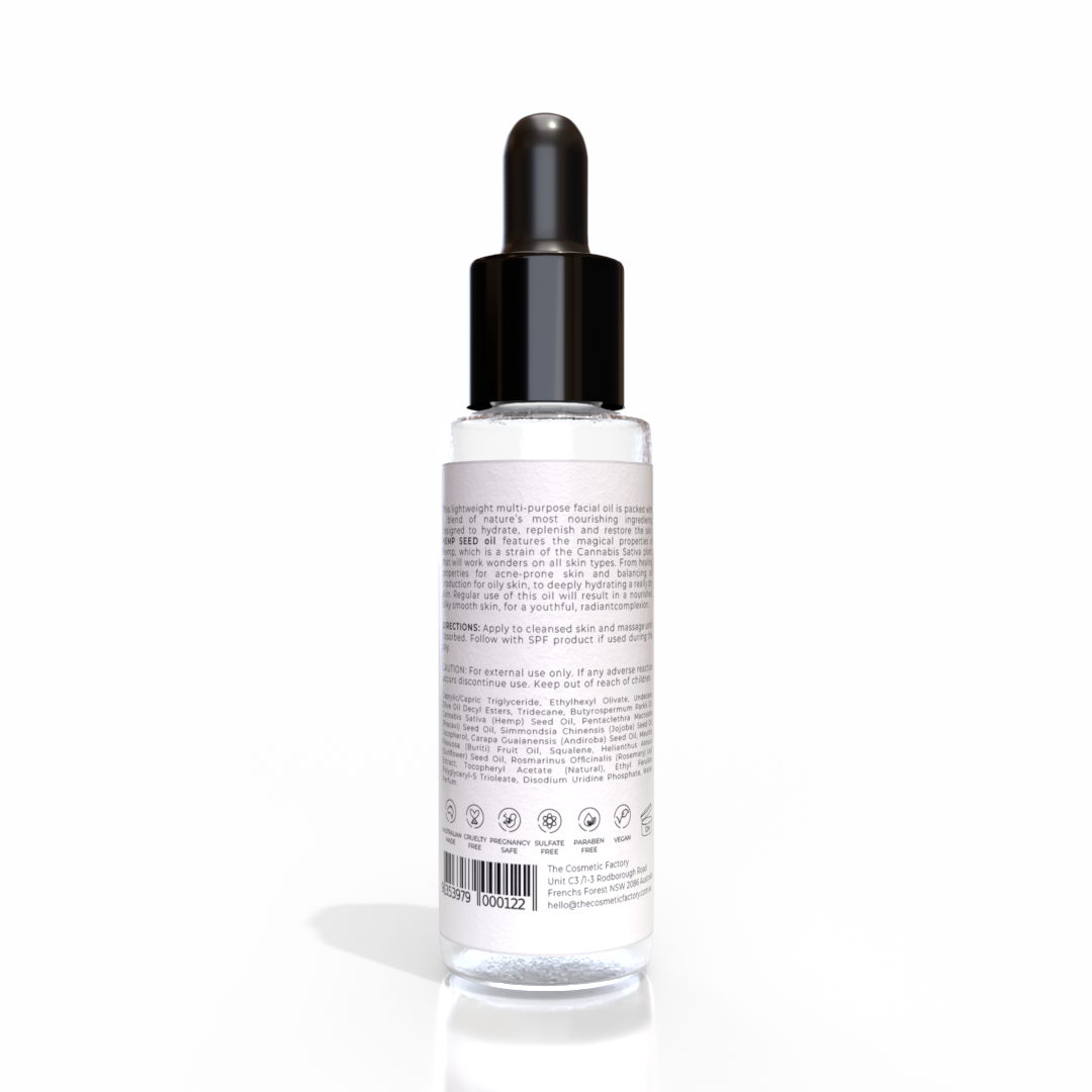 Hemp Seed Facial Oil Blend – 30ml