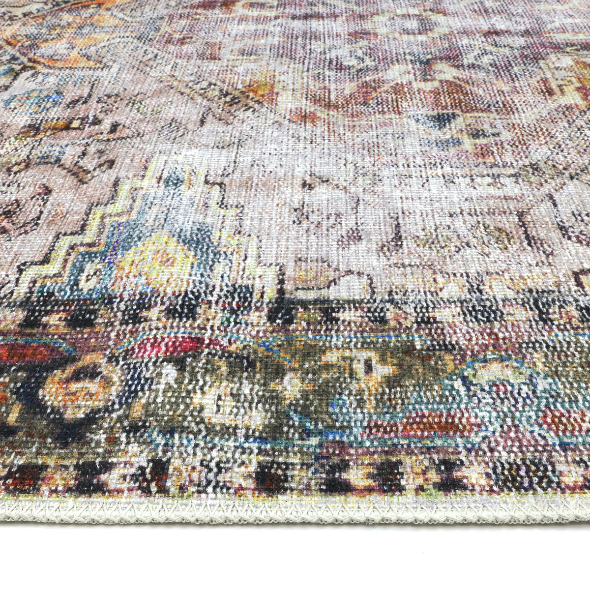 Vintage Crown Ernest Distressed Rug – Multicolour, 240 × 330 cm — product image 3 of 6
