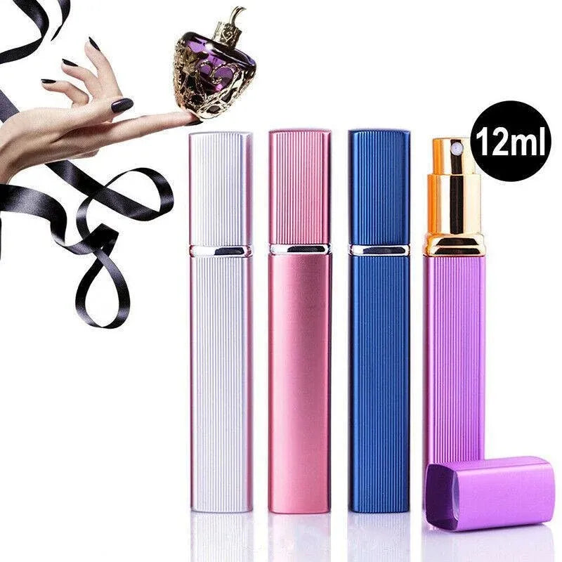 12Ml Portable Mini Perfume Atomiser Bottle Perfume Atomiser Spray Pump - Purple