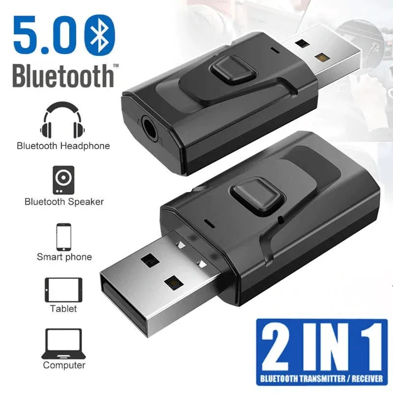 2 in 1 Bluetooth 5.0 USB Audio Transmitter Receiver with 3.5mm AUX Adapter — product image 9