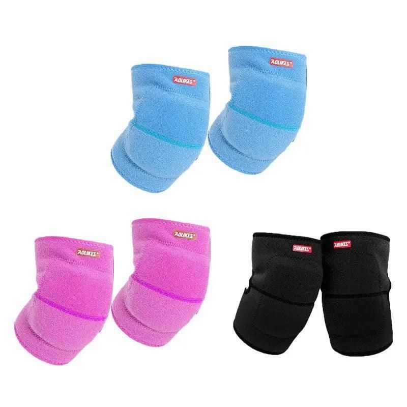 Aolikes Kid Knee Pad Protective Antislip Basketball Skating Protector M Size - Rose Red