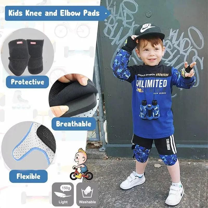 Aolikes Kid Knee Pad Protective Antislip Basketball Skating Protector M Size - Rose Red