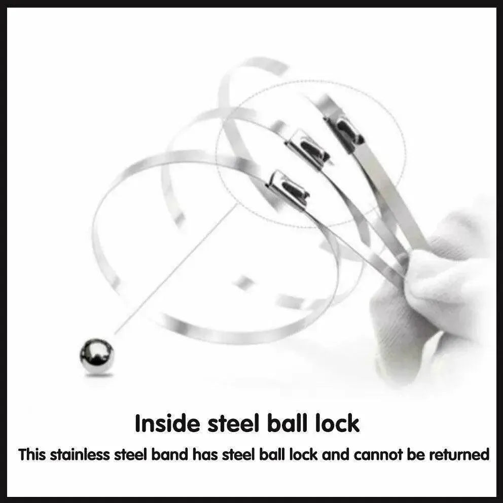 20X Stainless Steel Cable Ties S304 Marine Grade Zip Strap Locking Wrap 100-800Mm - 4.6x350mm — product photo 8