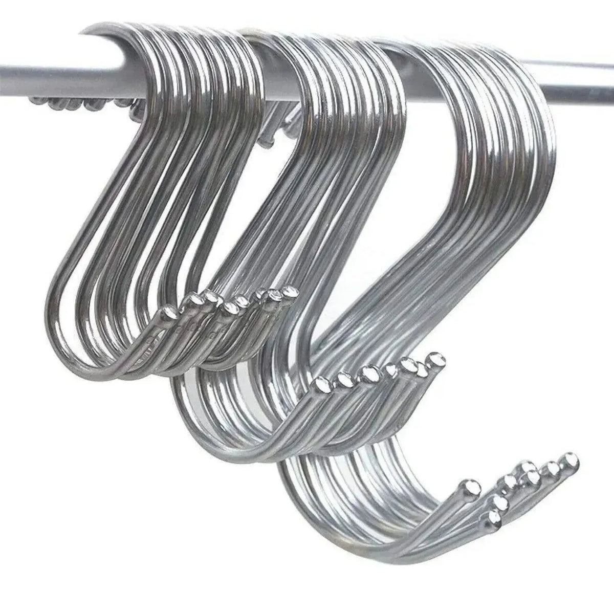 12cm Stainless Steel S Shape Hooks Kitchen Hanger Rack Clothes Hanging Plant Holders - 20PCS — product image 3
