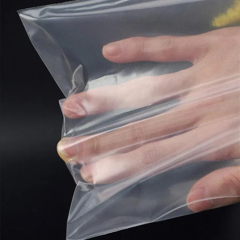 100PCS 100micron Bulk Clear Resealable PE Plastic Zip Bags - 11*16CM — product photo 12