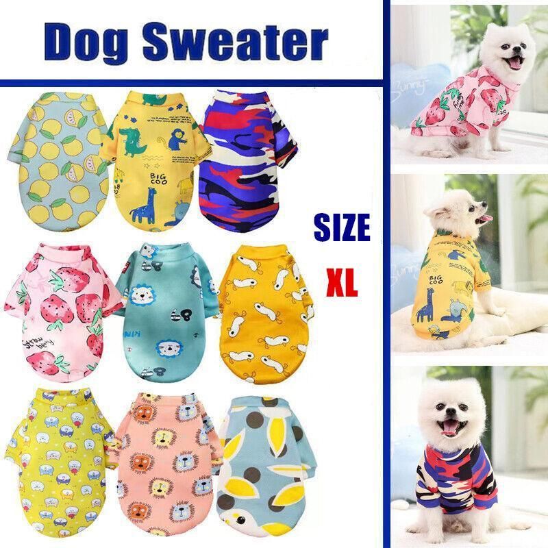 Knitted Pet Winter Sweater - XL, Green Lemon