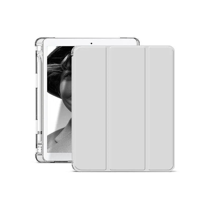Shockproof Silicone iPad Air 3 Cover with Pencil Slot and Smart Wake - Grey