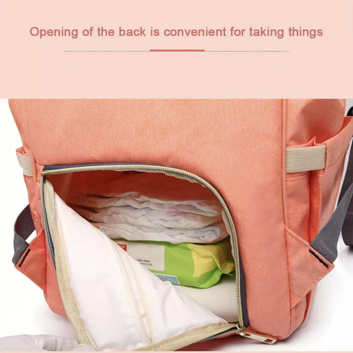 Baby Nappy Changing Backpack – Dark Grey, 40cm — product image 11