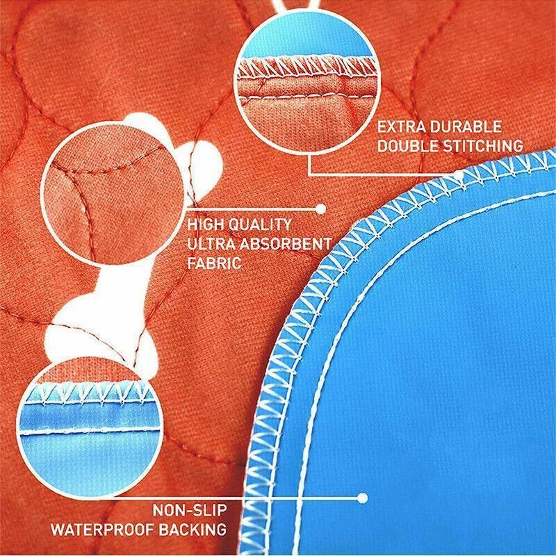 Reusable Orange Puppy Training & Absorbent Mat - 40 × 60 cm