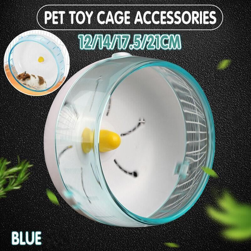 Small Animal Running Exercise Disc - Blue, 14 cm