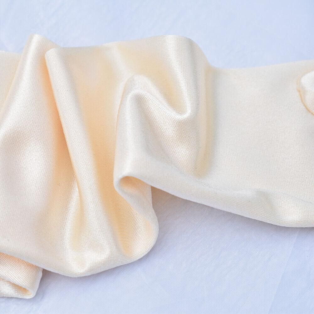 Elegant Long Satin Evening Gloves Formal Dress Accessory for Opera Prom Party Women - Champagne