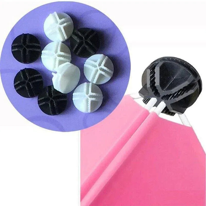 20PCS Wire Storage Cube Plastic Connectors Mesh Snap Plastic Push Grid - White - image 5