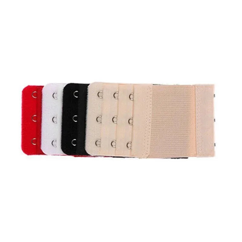 3 Hooks Underwear Extension Bra Buckle Bra Extender Hook Brassiere Strap - Beige