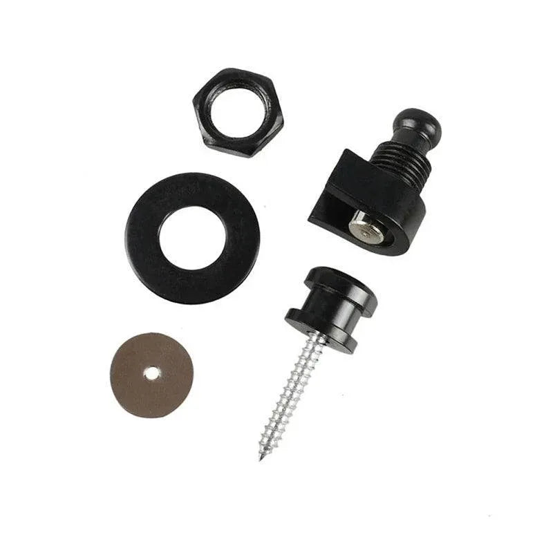 1PC Buttons Straplocks Bass Replacement Strap Locks Electric Acoustic Guitar - Silver — product image 10