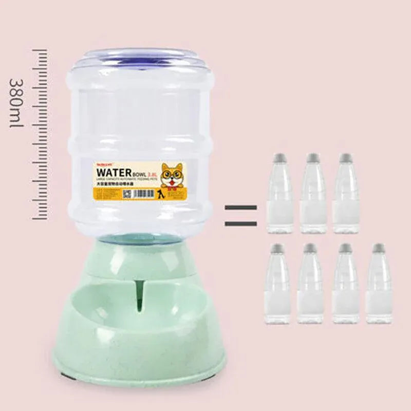 Gravity-Fed Pet Water Dispenser - 3.8 L, Blue