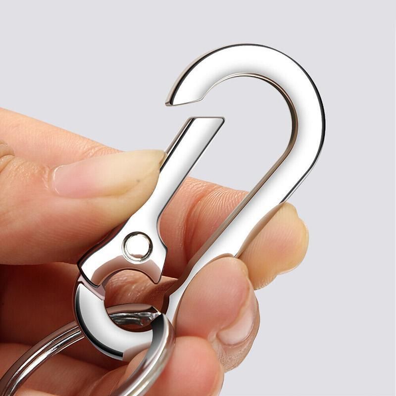 3PCS Zinc Alloy Spring Hook Keychain with Key Rings for Car Keys and Bags — product photo 4