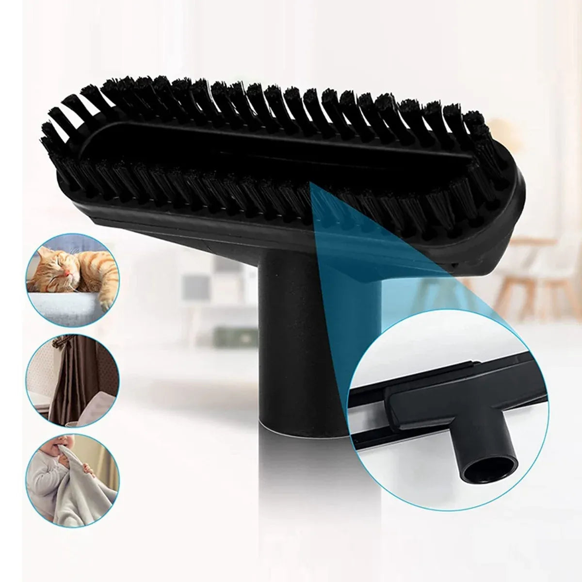 6-Piece Vacuum Cleaner Nozzle and Brush Attachment Set – 32 mm