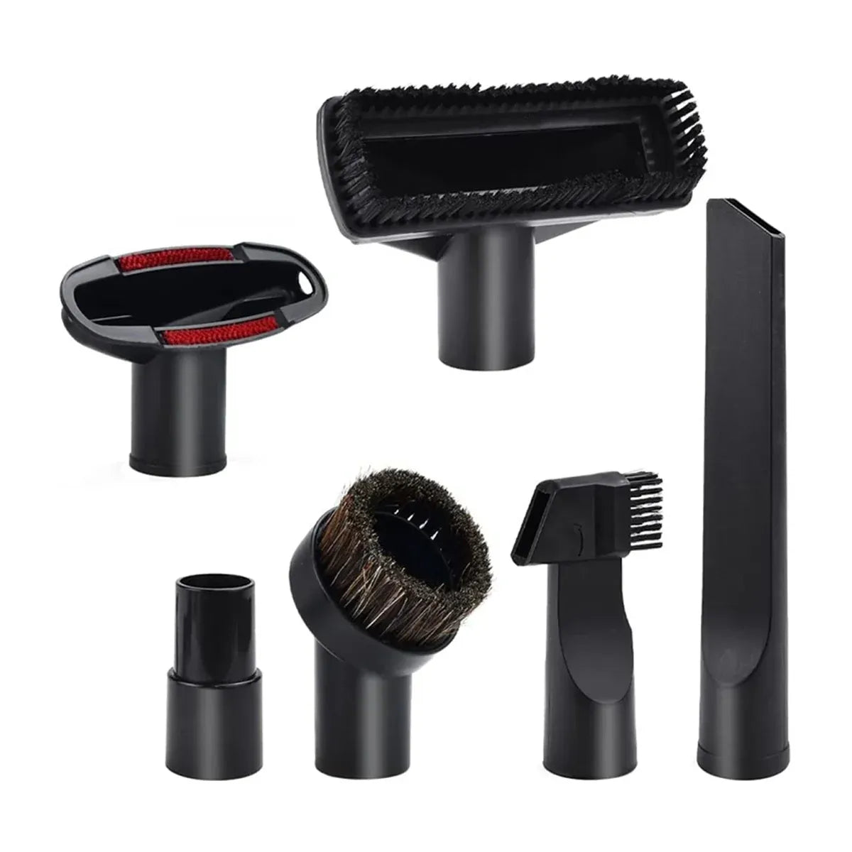 6-Piece Vacuum Cleaner Nozzle and Brush Attachment Set – 32 mm