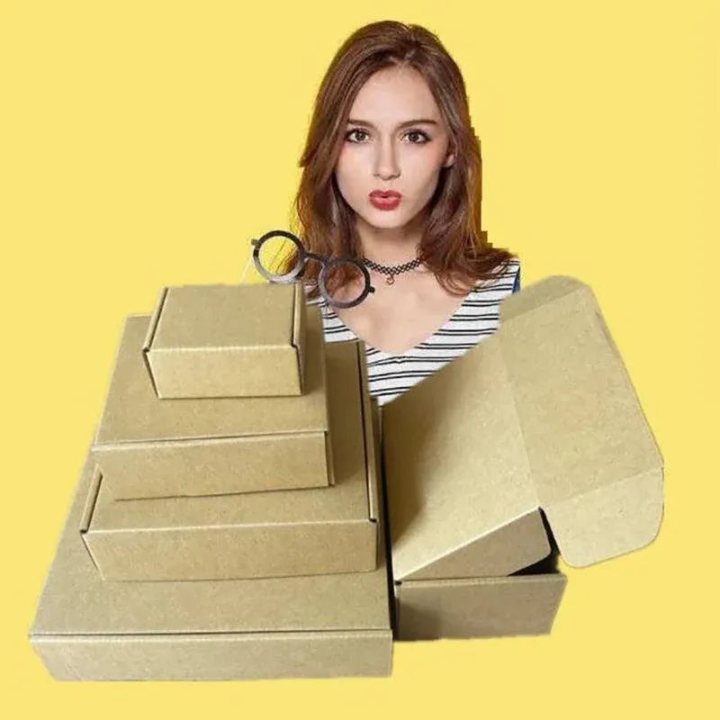 Brown Mailing Box Carton A4 A5 Small Medium Large Cardboard Mailer - 18X13X6CM — product photo 6
