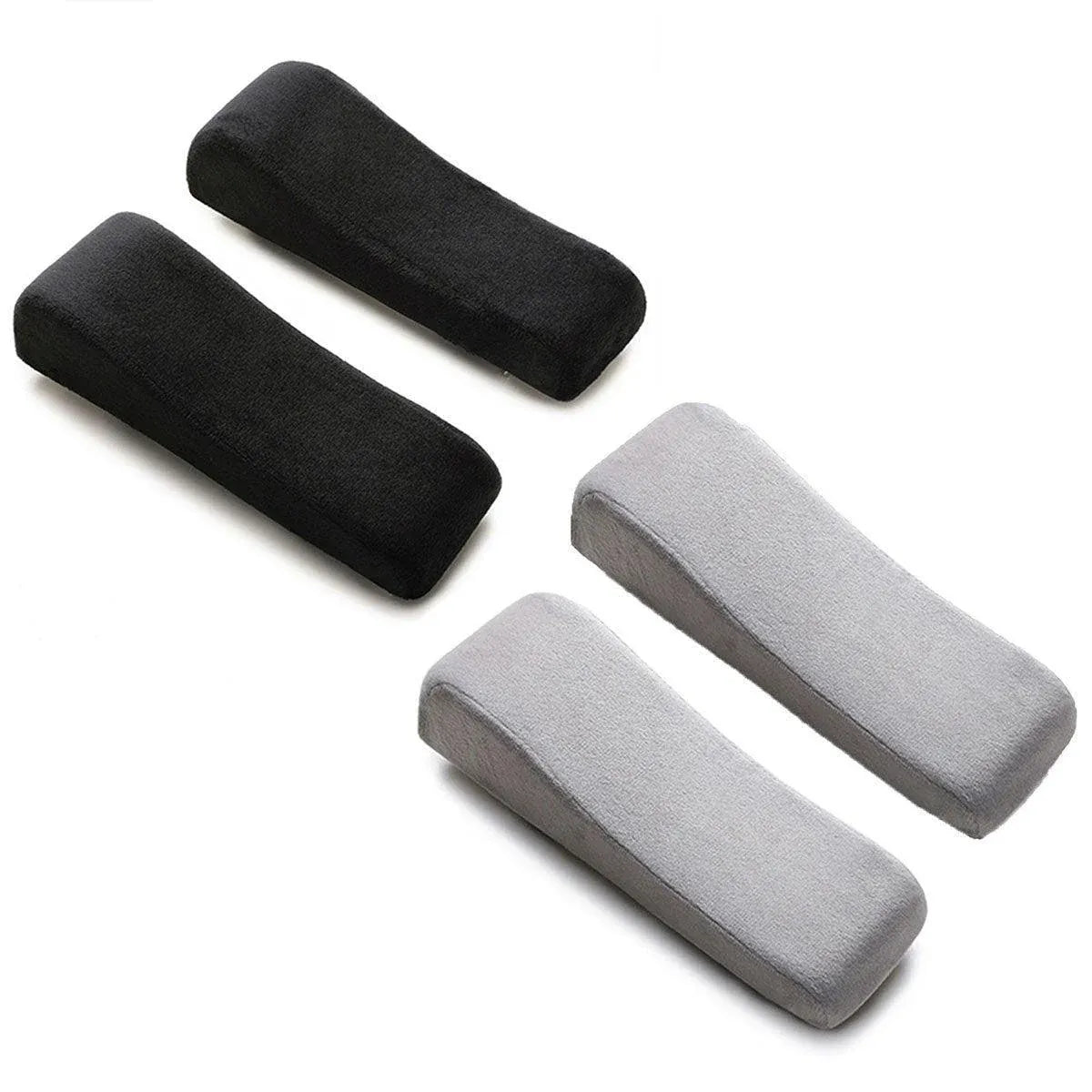2PCS Elbow Arm Rest Cushion Chair Armrest Pads Memory Foam Office Support Pillow - Grey