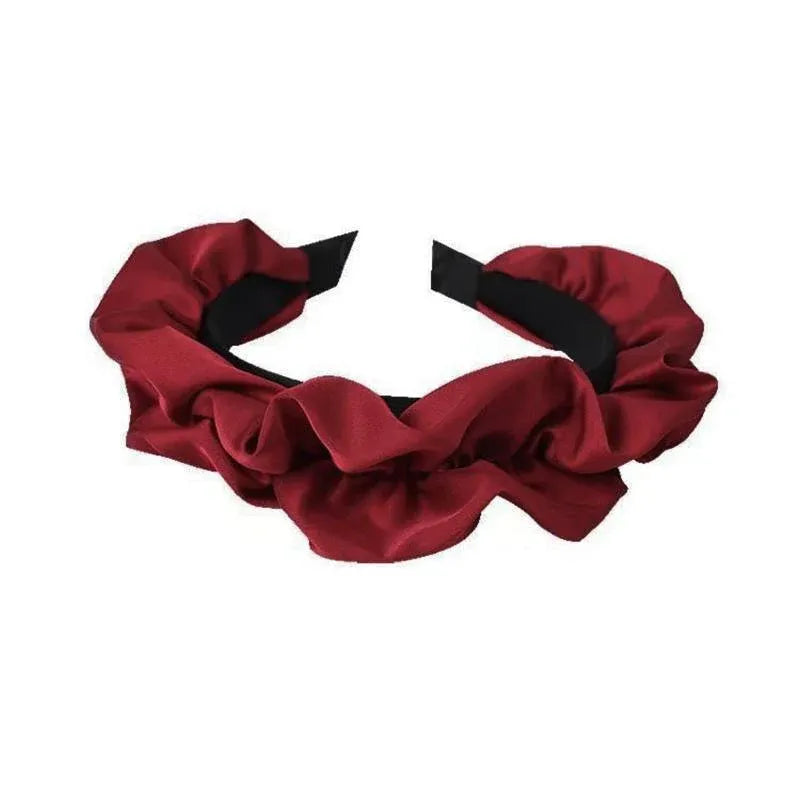 Casual Women Soft Hairband Wide Side Headband Hair Hoop Fashion Accessories - Red