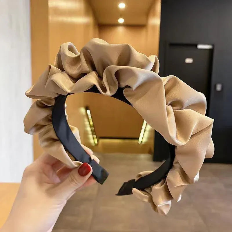 Casual Women Soft Hairband Wide Side Headband Hair Hoop Fashion Accessories - Red