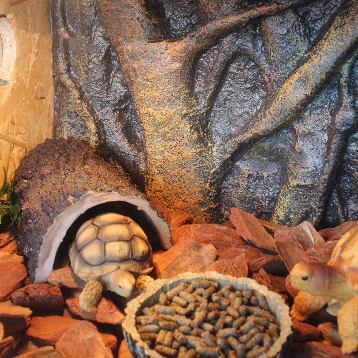 3D EPS Foam Reptile Terrarium Background, Style D, 60 × 45 cm