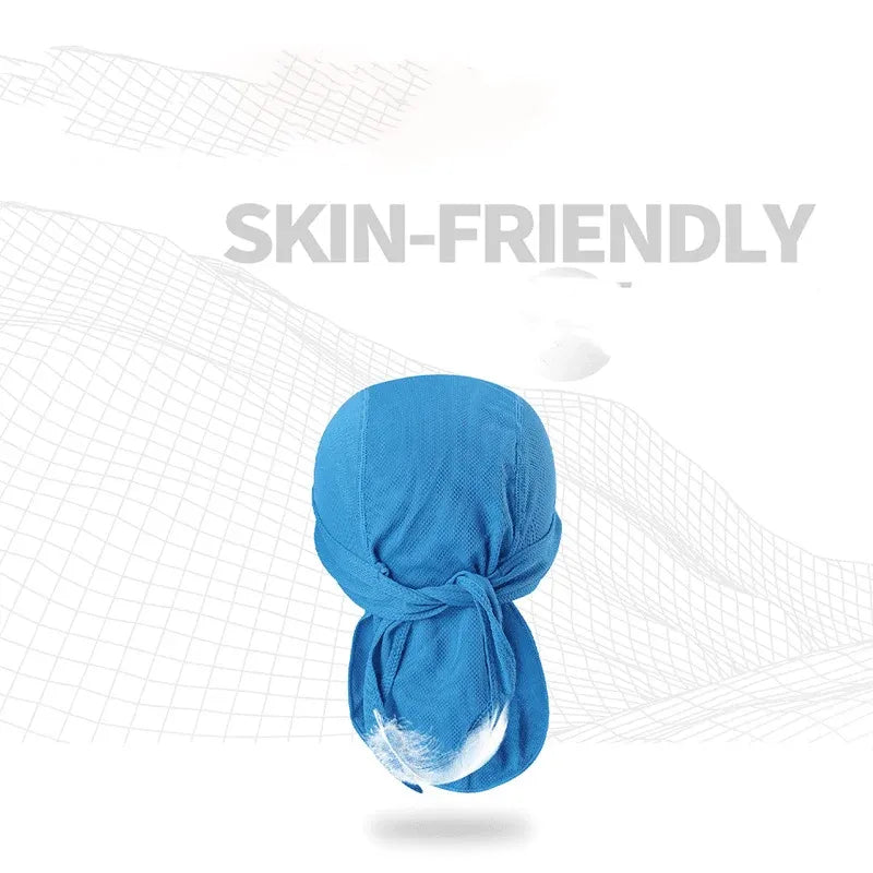Durag Bandanna Cap Cycling Head Wraps Skull Cap Scarves Caps Motorcycle Sports - Purple