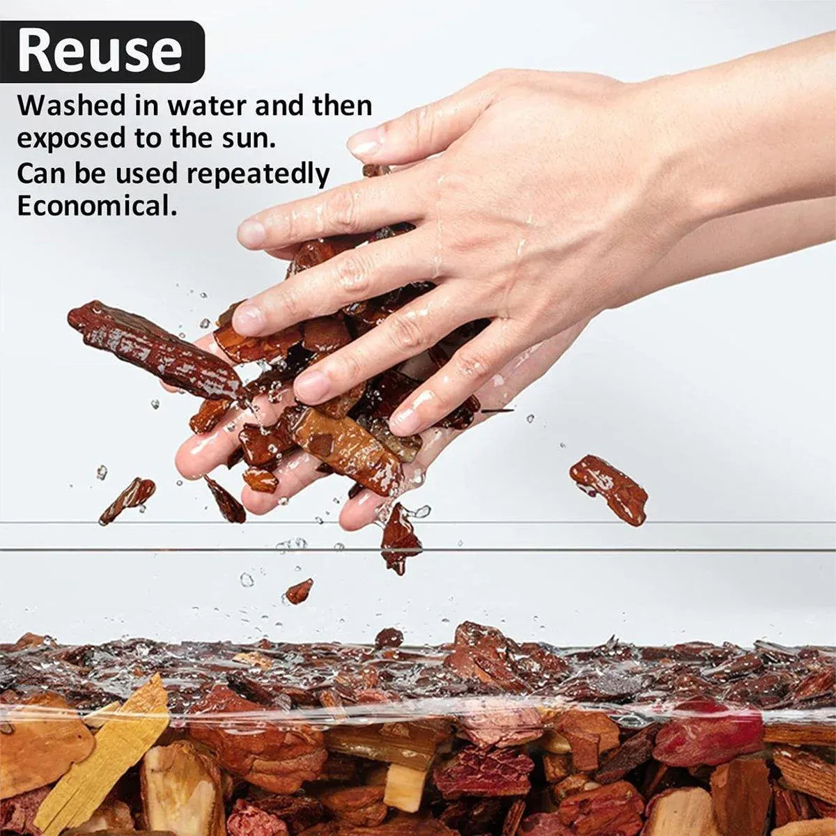 Natural Reptile Bark Substrate Bedding, 650 g