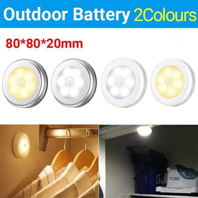 Battery-Operated Motion-Sensor LED Night Light – White, Warm White — product image 2 of 13