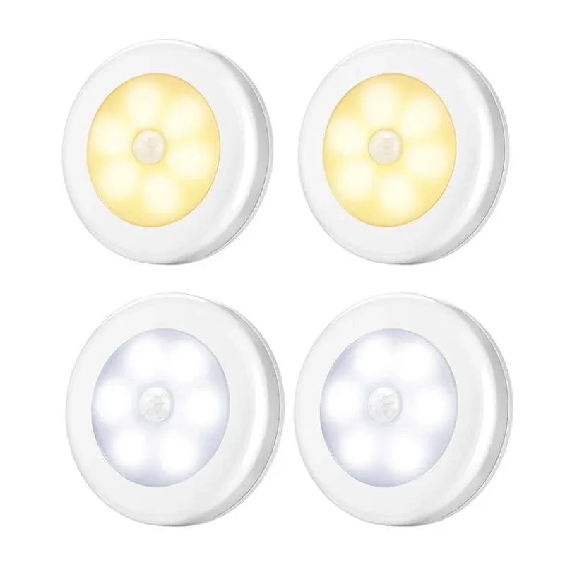 Battery-Operated Motion-Sensor LED Night Light – White, Warm White — product image 3 of 13