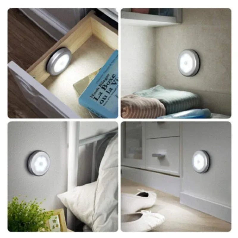 Battery-Operated Motion-Sensor LED Night Light – White, Warm White — product image 9 of 13
