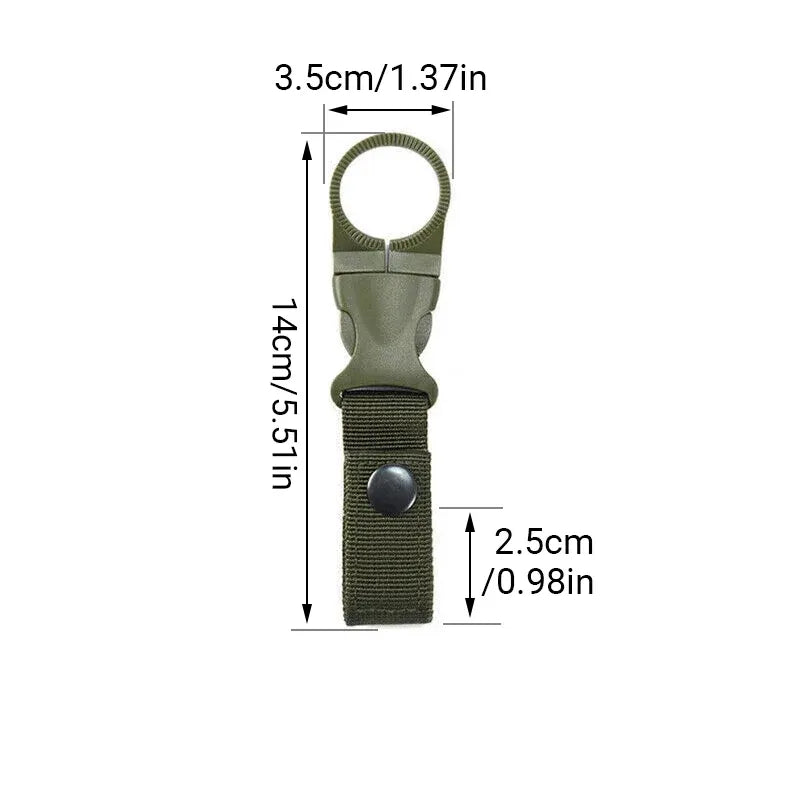 Tactical Molle Webbing Strap Clip Water Drink Bottle Holder Hook For Waist Belt — product image 4