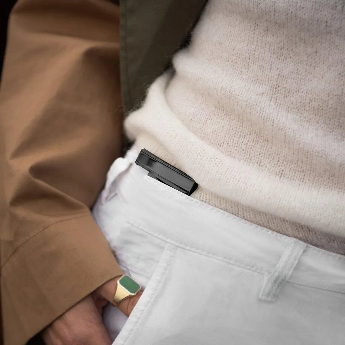 Folding Multipurpose Belt Clip Adjustable Buckle for Pants Belts and Accessories - Black