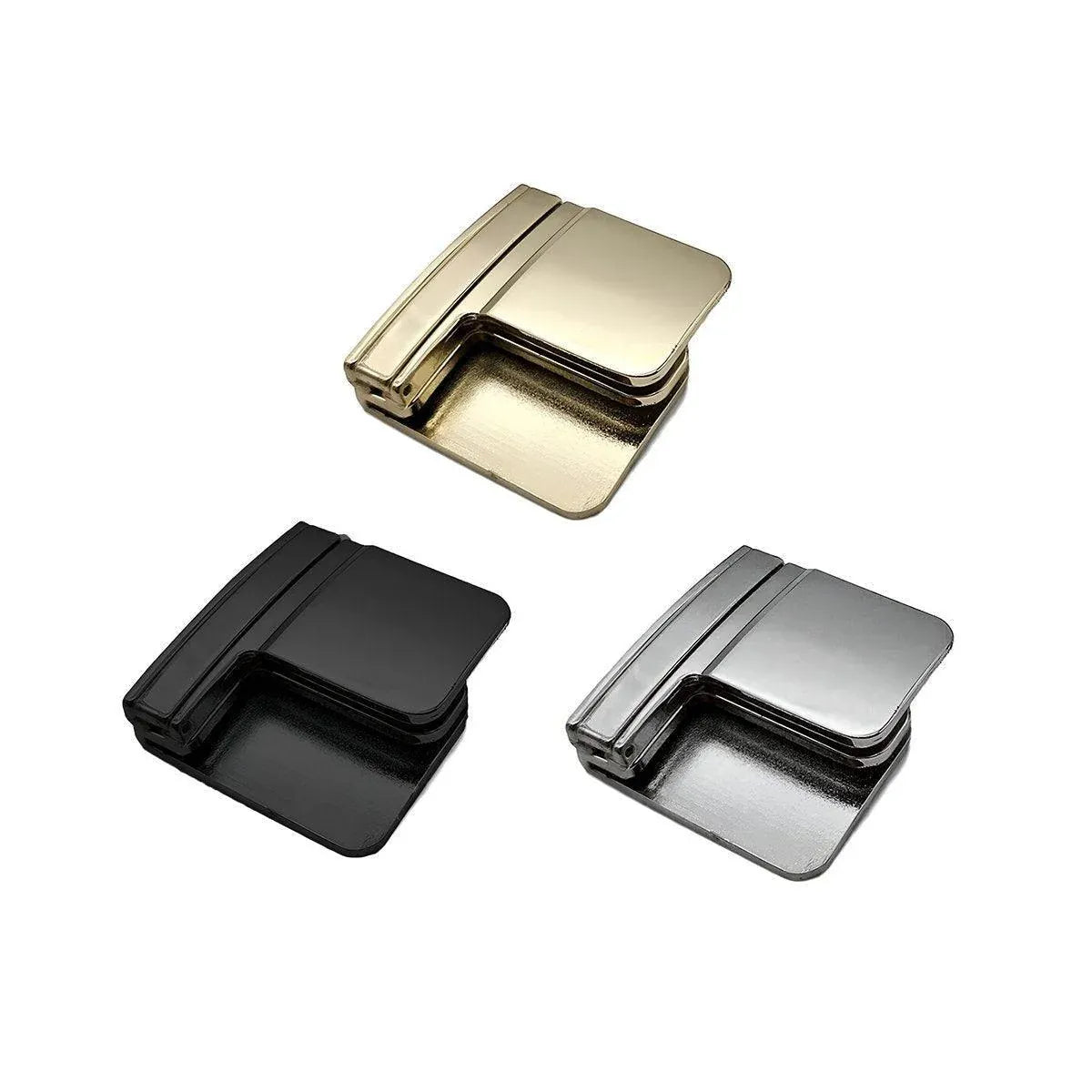 Folding Multipurpose Belt Clip Adjustable Buckle for Pants Belts and Accessories - Silver