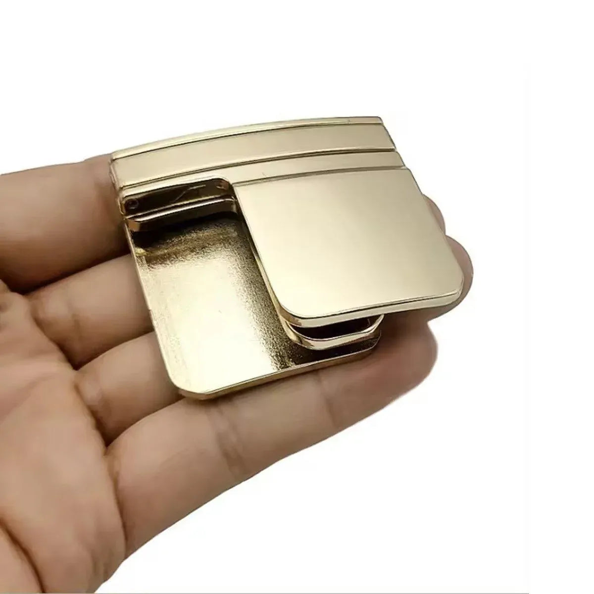 Folding Multipurpose Belt Clip Adjustable Buckle for Pants Belts and Accessories - Silver
