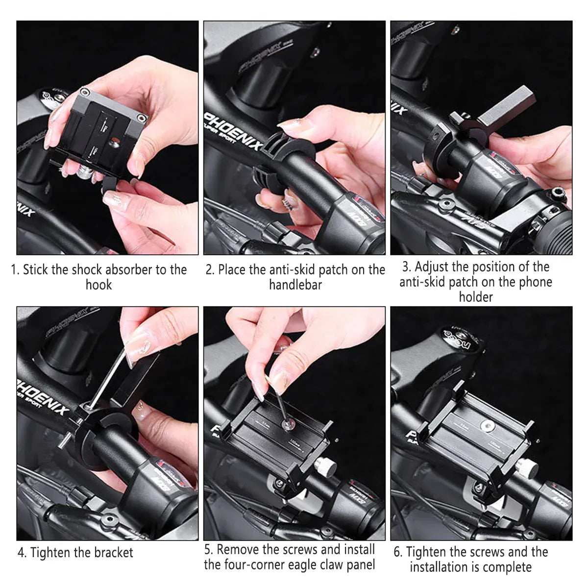 Aluminum Alloy Bicycle Mobile Phone Stand Phone Rack Cycling Accessories Mount