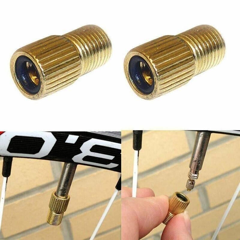 Bicycle Pump Adapters Converter Presta To Schrader Bike Valve Tyre Connector Au - 4PCS