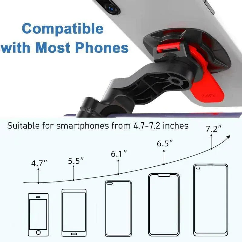 Universal Bike Motorcycle Phone Holder Mount for Handlebar 4.7–7.2 inch — product photo 4