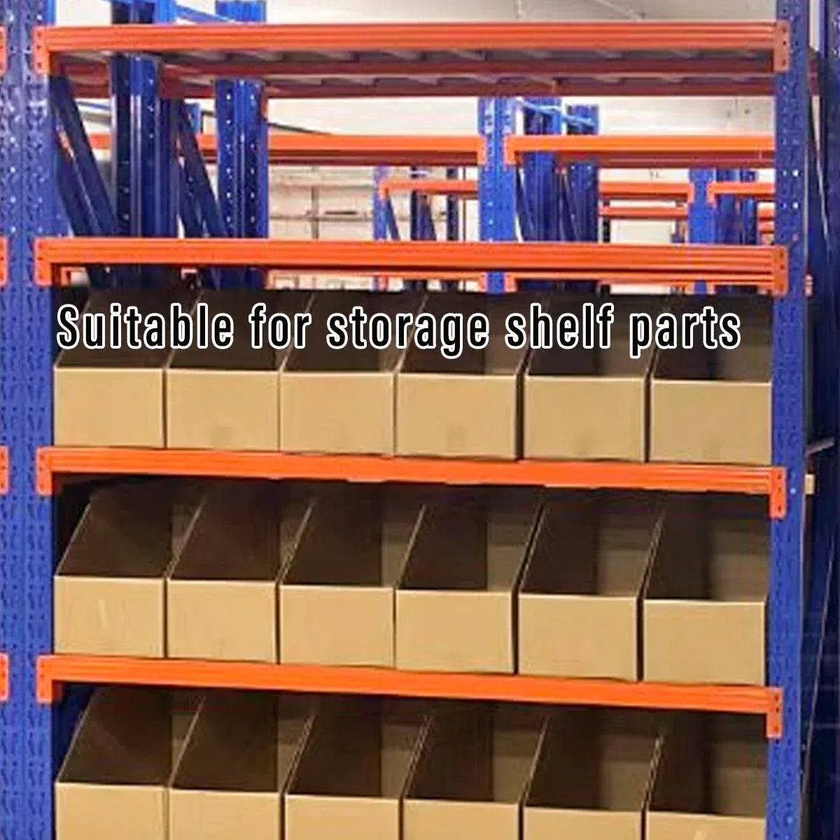 10pcs Slanted Display Boxes for Sorting Organising Storage Containers Organizer - 60cm x 30cm x 20cm