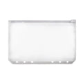 12X A5/A6/A7 Binder Pocket Zipper 6 Holes Pvc Document Filling Bags Clear Kit - A6(17*11CM)