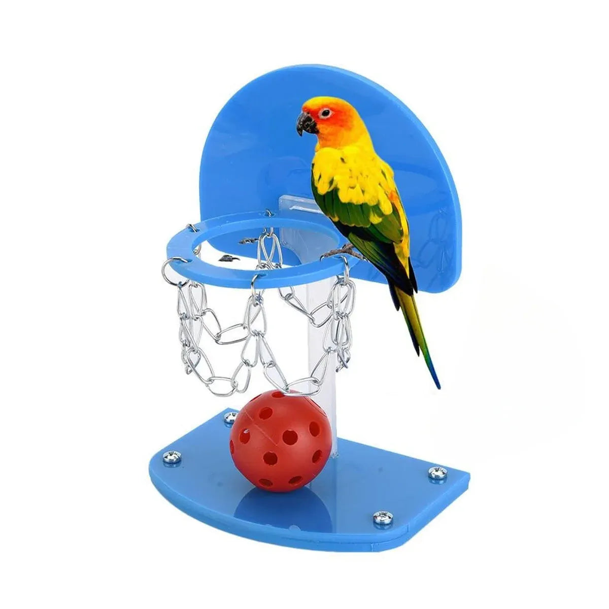 Mini Parrot Basketball Training Game - Blue, 15 cm