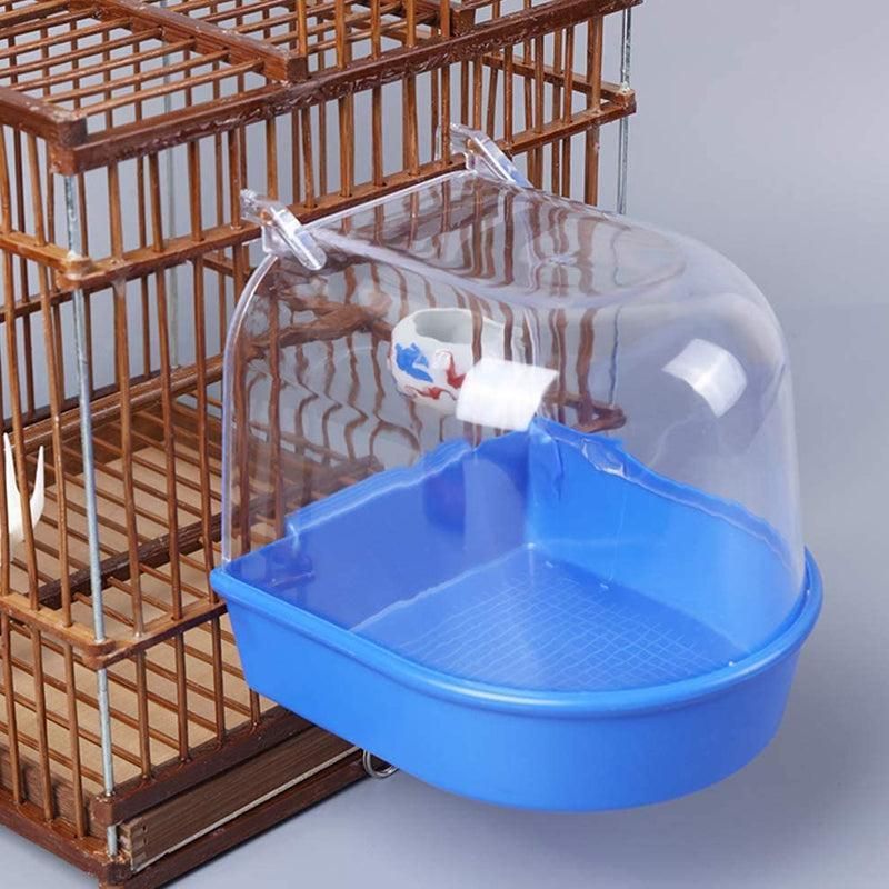 Hanging Bird Cage Bath Tub - Blue, 13.5 × 13 × 13 cm