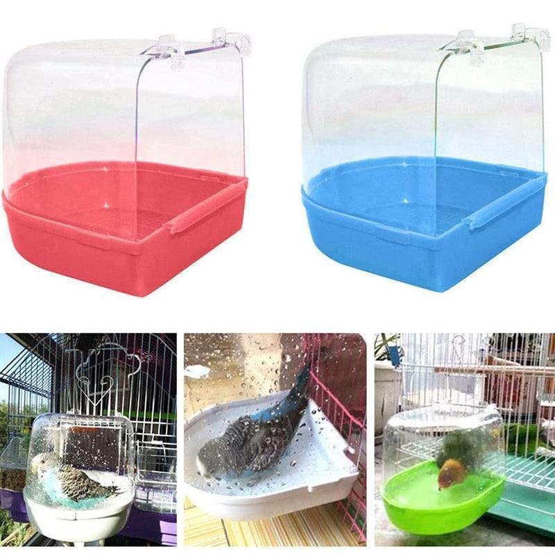 Hanging Bird Cage Bath Tub - White, 13.5 × 13 × 13 cm