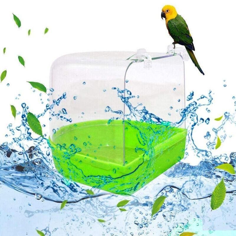 Hanging Bird Cage Bath Tub - White, 13.5 × 13 × 13 cm