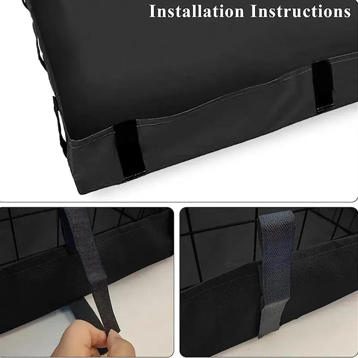Water-Resistant Small-Pet Cage Floor Liner, Black, 119 × 61 cm