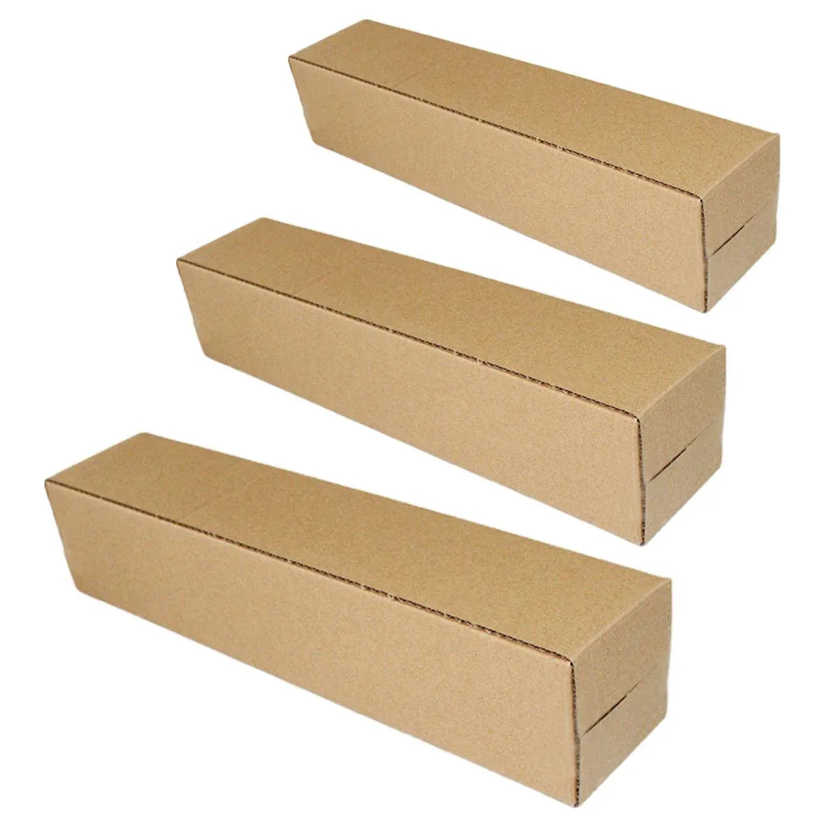 50pcs Long Strip Carton Flat Square Durable Shipping Boxes for Packaging Storage - 6.5cm x 6.5cm x 28cm — product photo 3