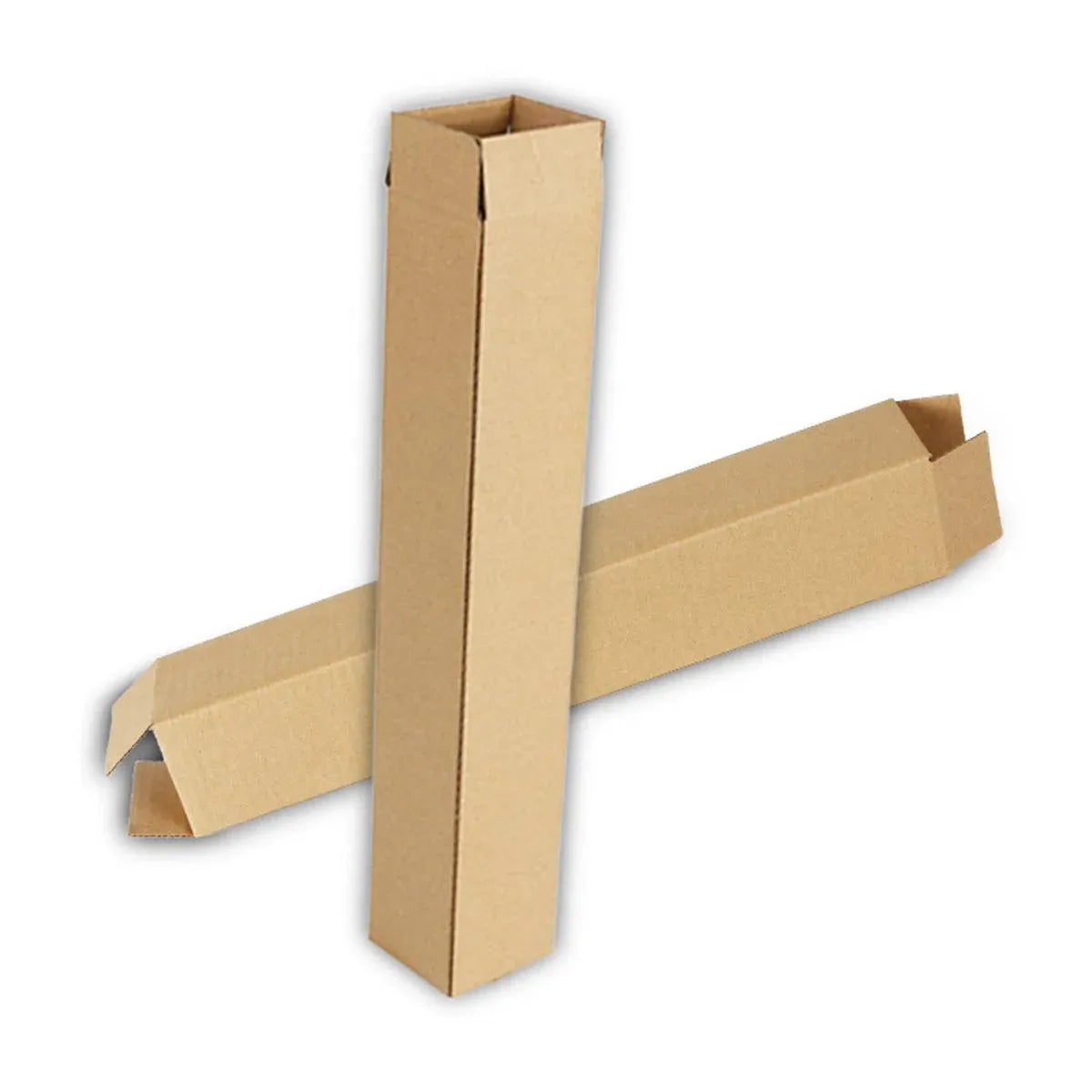 50pcs Long Strip Carton Flat Square Durable Shipping Boxes for Packaging Storage - 6.5cm x 6.5cm x 28cm — product photo 10